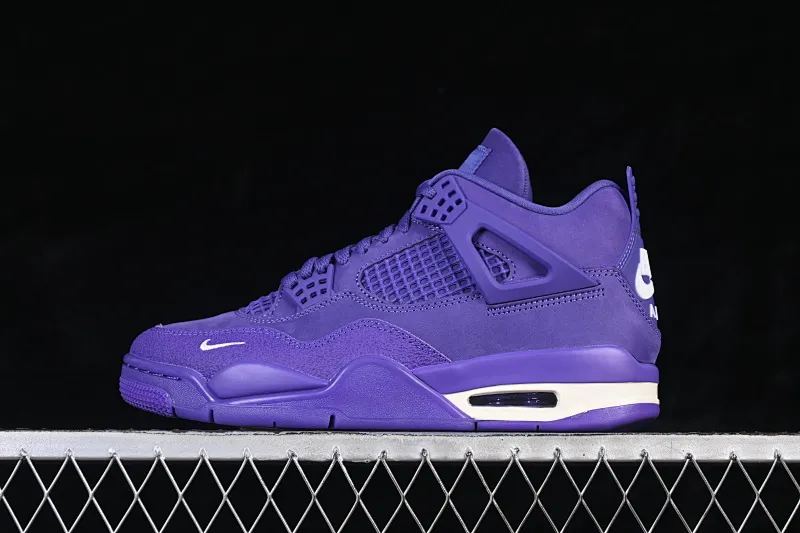All categories Air Jordan Jordan series basketball shoes Air Jordan 4 GX foreign trade version Nigel Sylvester x Air Jordan 4 Retro "Purple" AJ4 Joe 4 joint blue brick HF4340-500